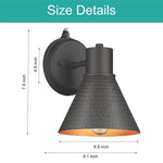 2- Pack interior lights black porch lights metal light fixtures