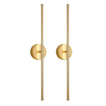 2 Pack sconce light gold wall light metal wireless light