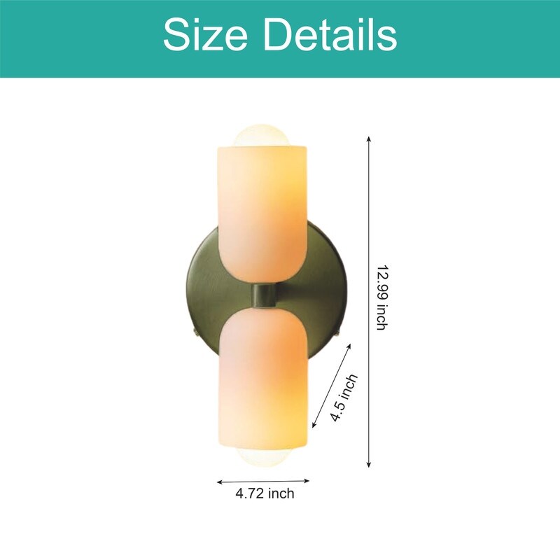 2-Pack wall lights black sconce lights metal light fixture