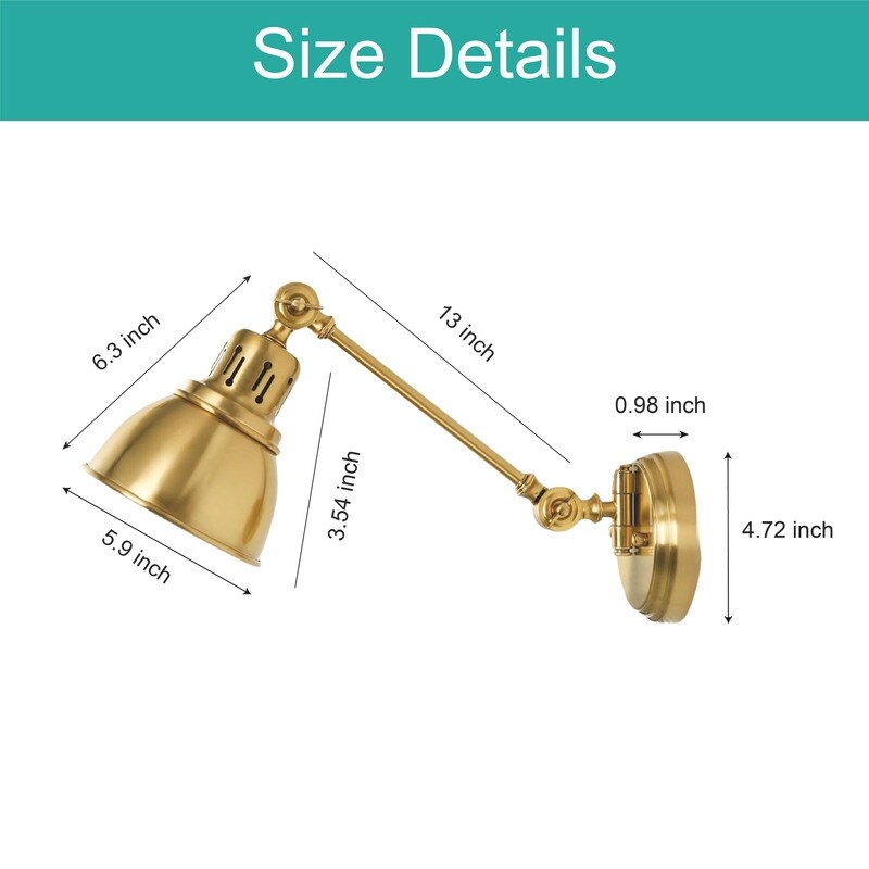 2-Pack wall lights gold sconce lights iron living room lights