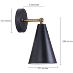 2 pack  wall sconce light fixture farmhouse  arm swing wall light