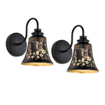 2 Pack light bulb light farmhouse lamp fixtures metal wall sconces