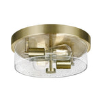 2 light flush mount light glass metal light fixture  brass bedroom lamps