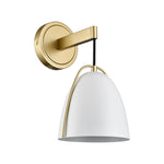 1 Light wall sconce gold wall lighting metal wall light fixture