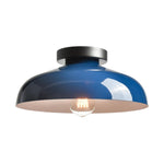 12 inch kitchen lamps metal flush mount light blue ceiling light