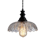 1 Light hanging plug light black kitchen light glass  pendant light