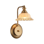 1 Light wall sconces brass glass bathroom wall lights metal wall lighting