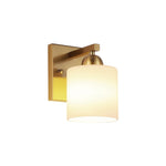 1 Pack bathroom lighting glass metal wall sconces gold wall light