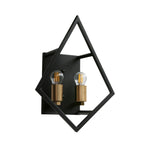 Modern lights and bulbs matte black, gold brushed wall sconces metal hall lights