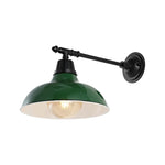 1 Light light sconces green/Black wall light metal light fixture
