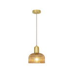 1 Light ceiling lamp glass hanging light amber gold pendant lights