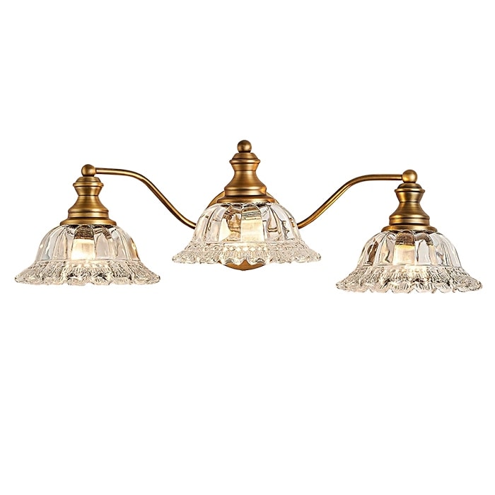 3- Lights fixture  light gold vanity light brass bathroom light