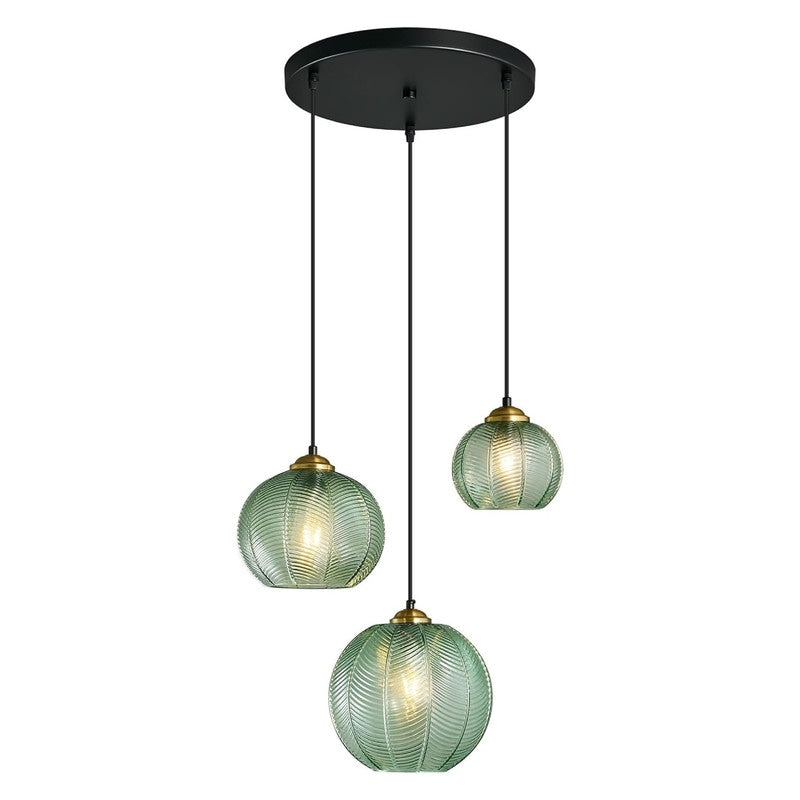 3 Different sizes pendant lamp fixture green island lights glass, metal pendant lights