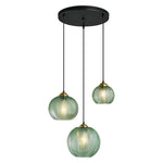 3 Different sizes pendant lamp fixture green island lights glass, metal pendant lights