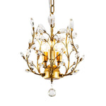 3-Light porch lights gold pendant lighting Iron and crystal dining room lights