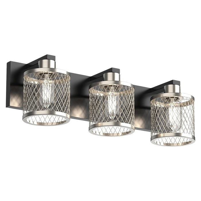 3 Lights brushed nickel black, light fixture bathroom lights metal vanity lights