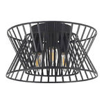 3-Lights kitchen light black flush mount light metal ceiling light