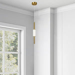3 Pack LED light fixture 6000K Gold Bedroom light acrylic pendant light