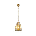 3-Light retro ceiling fixture gold antique chandelier glass metal vintage pendant light