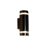 Up down wall sconce aluminum porch lights fixture black wall light