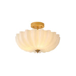 3-Light bulbs light milk glass metal light fixture gold ceiling light