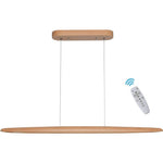 39 inch LED linear pendant light wood chandelier kitchen island pendant lamp