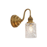 Vintage shade of light Glass Metal bathroom light Brass wall light