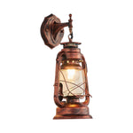 Farmhouse wall sconce anti copper wall lighting glass, iron bulb wall lamp