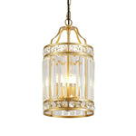 4-Light chandeliers pendant lights gold island lights metal, crystal hallway lights
