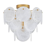 4-Light unique ceiling lights gold hallway lights glass, metal kitchen lights