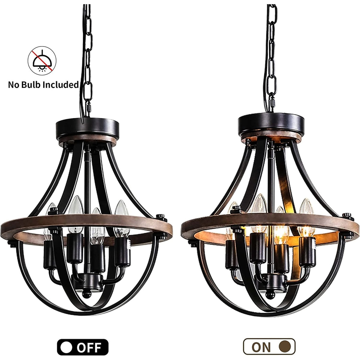 Rust Ceiling Light 4 light farmhouse chandelier industrial rust ceiling light pendant vin ...