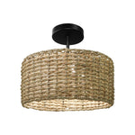 3 light led light rattan dining light natural rattan ceiling light