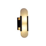 13.8in Modern wall sconces aluminum marble wall lighting black wall lamp
