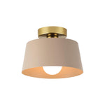 Modern light bulb light metal light fixture brown gold ceiling light