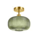 ‎modern light bulb glass metal light fixtures green shade of lights