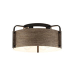 4-Light ceiling fixture metal light fixture wood grain ceiling light