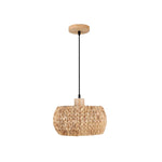 12 Inch rattan lighting Hyacinth, boho kitchen island lights rattan, seagrass, woven pendant light