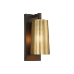 Modern led light iron shade lamp brass bronze bathroom light