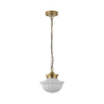 Vintage hanging chandelier glass metal pendant fixture gold kitchen island