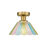 10 Inch light bulb light glass metal ceiling light gold lights and fixtures