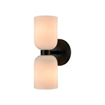 2 Light light fixture black wall sconce metal bathroom light