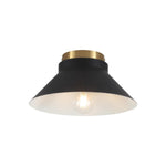 11.81 inch flush mount light metal ceiling light black gold kitchen lamp