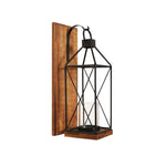 Dining room candle holders dark brown candle sconce glass, metal, wood wall candle stands