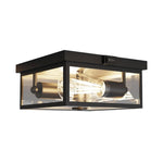 2 light porch light glass metal light fixture black ceiling light