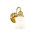 1-Light bathroom wall sconces glass metal vanity light gold wall lamp