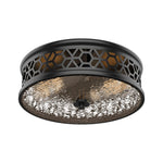 2 light flush mount light glass bedroom light black Corridor light