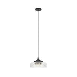 3-light farmhouse pendant metal adjustable black kitchen island light