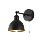 1 light wall light metal sconce light black doorway light