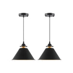 2 Pack kitchen island iron farmhouse chandelier Black gold pendant lights
