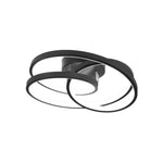 Modern ring light aluminum bathroom light black led ceiling light